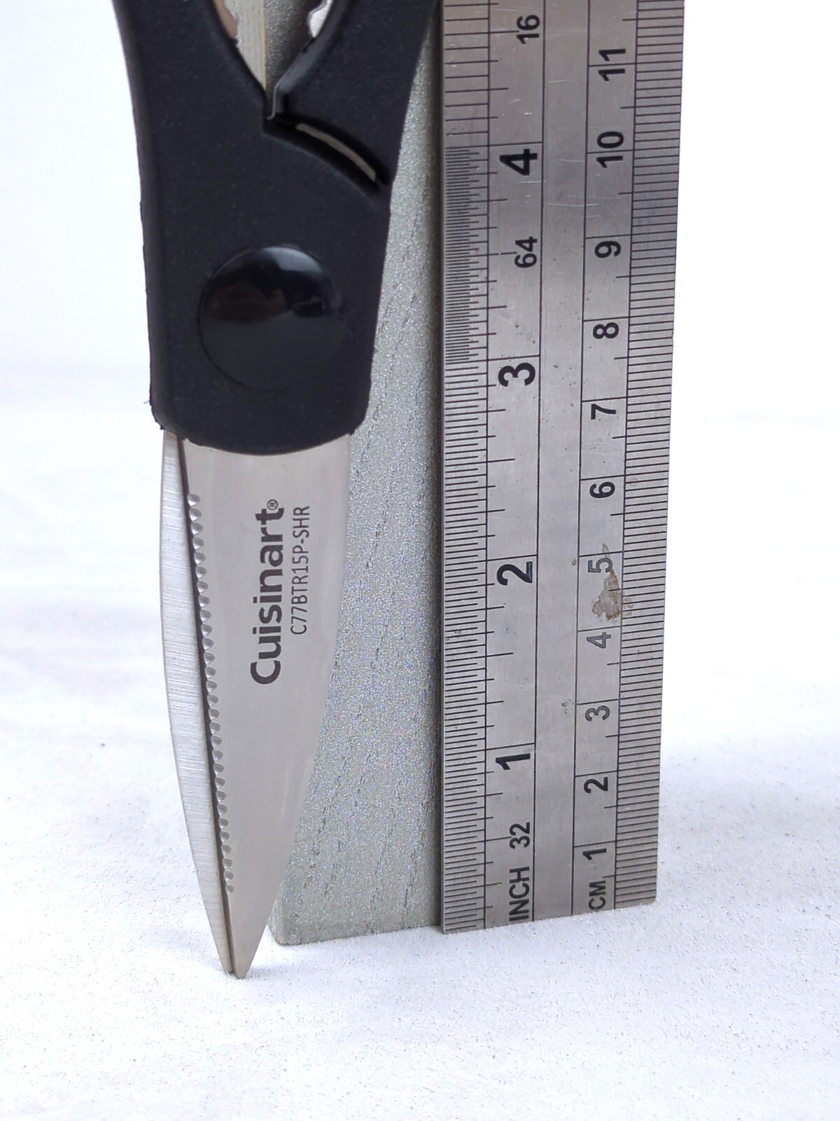Cuisinart CLASSIC 8" KITCHEN SHEARS w/ STAINLESS Blade & BLACK Handle C77BTR15P