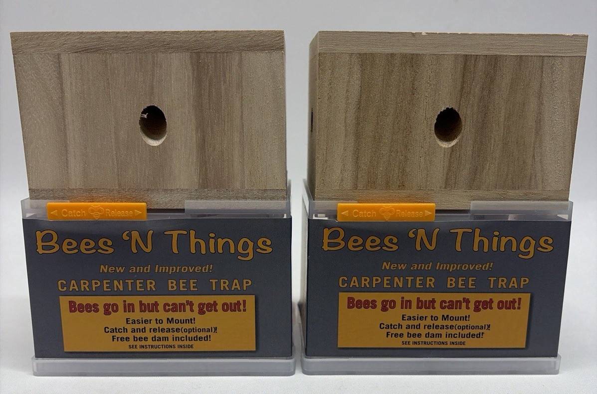 Bees N Things Carpenter Bee Trap Lot of 2 New Catch & Release Traps