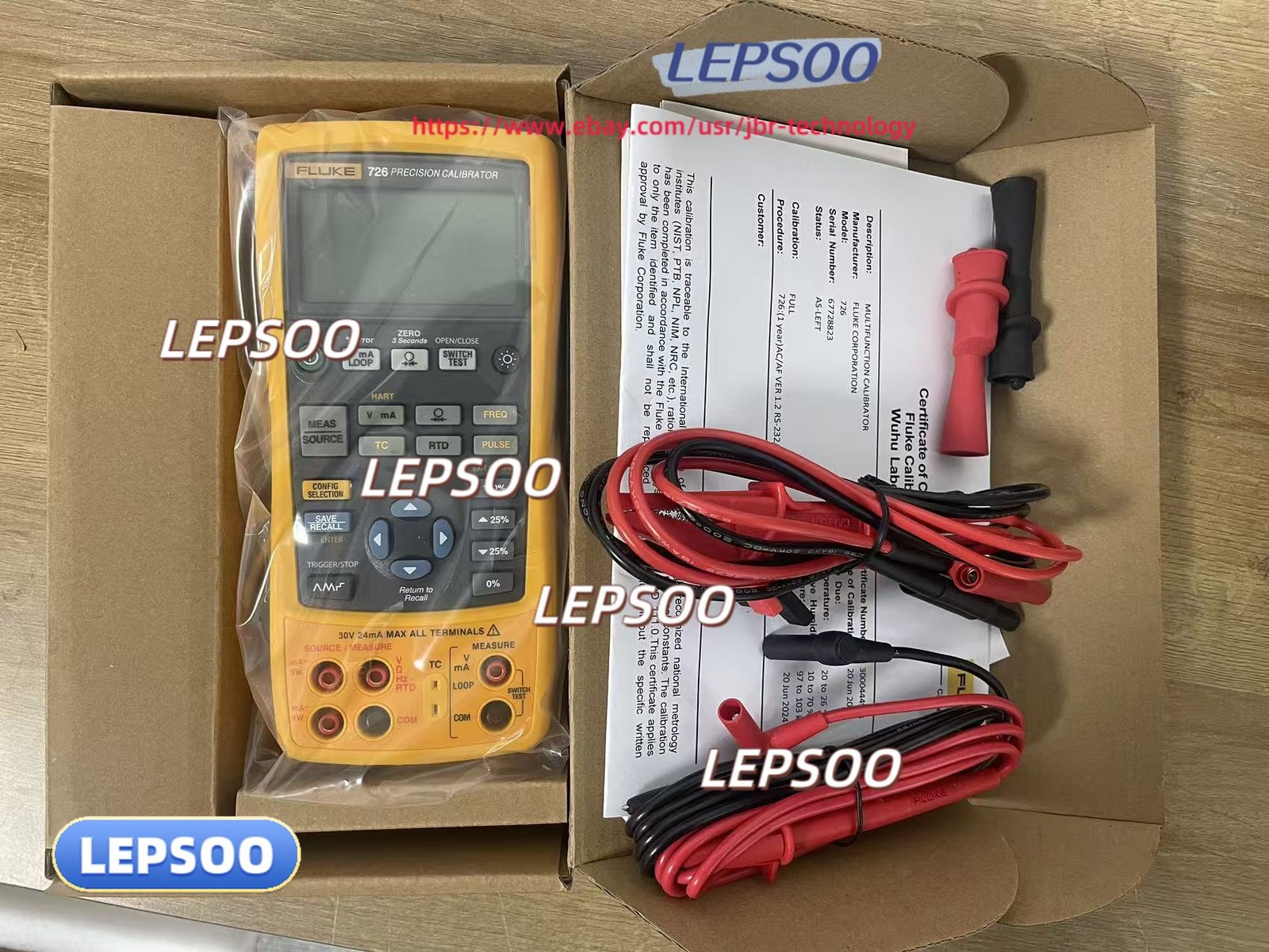 95%New Fluke 726 Multifunction Process Calibrator Calibrated /stock~***