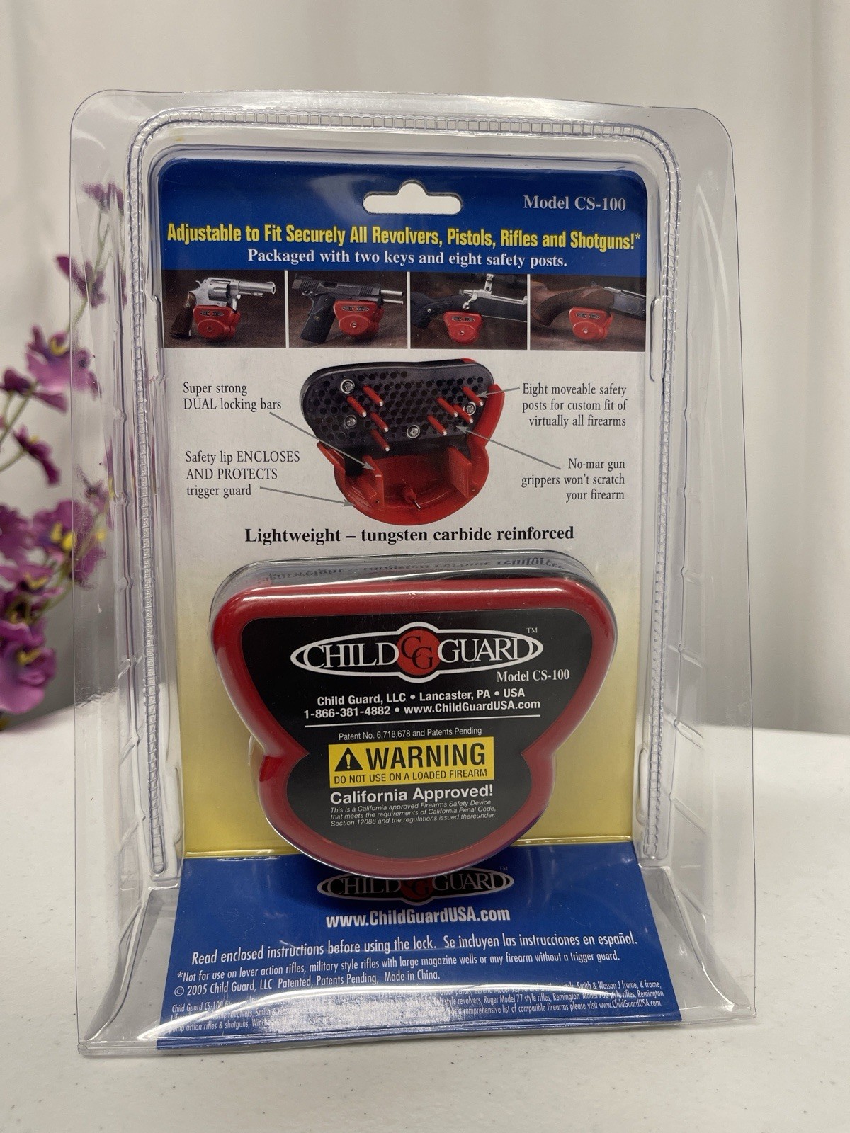 Child Guard CS-100 Gun Trigger Lock Universal Pistol Rifle Shotgun NEW