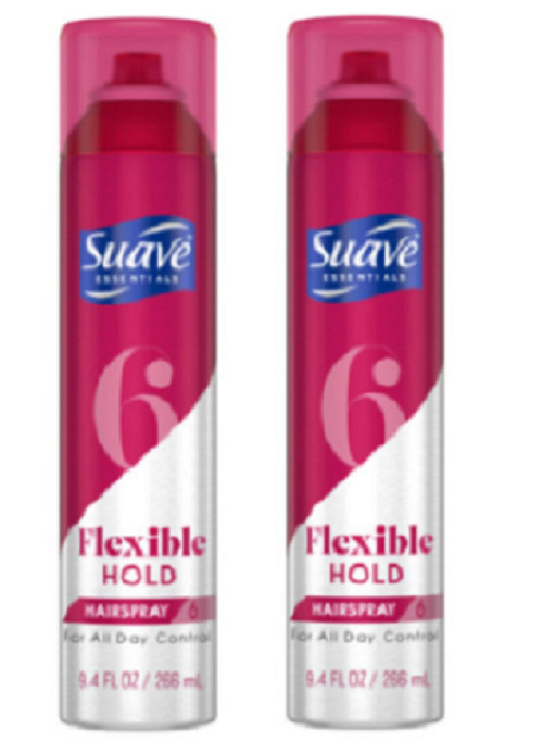 Suave Flexible Hold Hair Spray All Day Control Styling Aerosol 9.4 oz