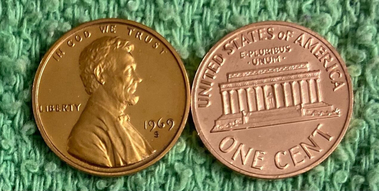 1969-S  **PROOF**  LINCOLN CENT - NICE COIN - L@@K AT PICTURES!!!!!