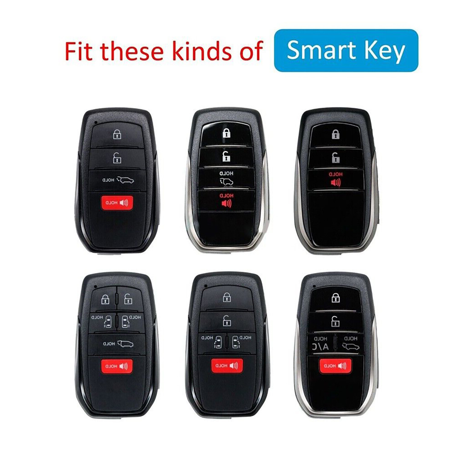 Transparent Clear Smart Car Key Fob Cover Case For 21-23 Toyota Corolla Cross