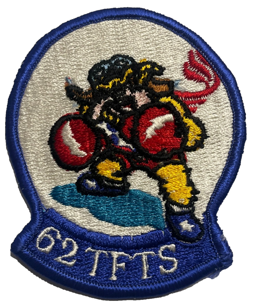 US AIR FORCE PATCH: 62nd Tactical Fighter Training Squadron MacDill AFB, FL