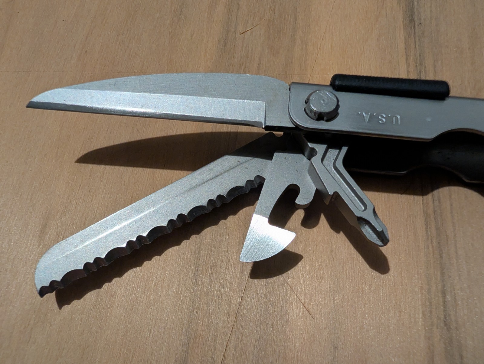 Gerber MP600 Bluntnose Custom Modded With Scissors & Chisel Added See Pictures