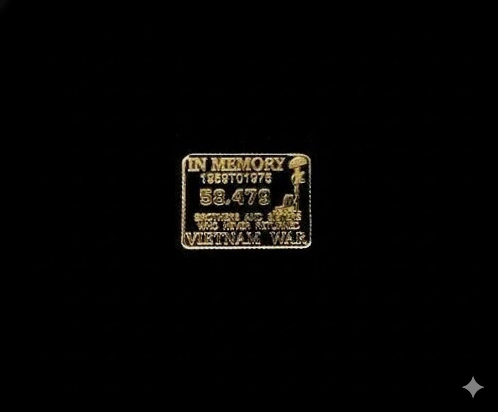 U.S. Military Memorial In Memory Lapel Pin - .625"