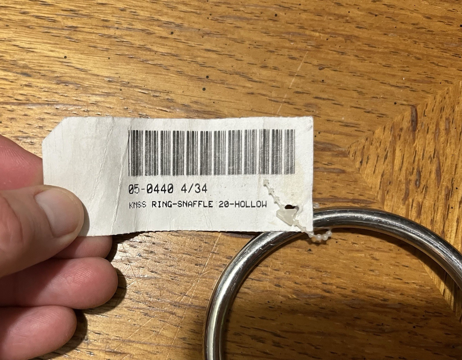 Stainless Steel Single Joint Loose Ring 4 3/4” Snaffle