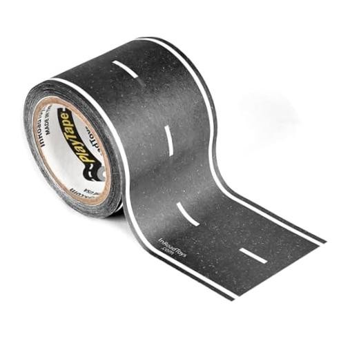 Road Tape for Toy Cars - Sticks to Flat Surfaces, No Residue; 2 inch Wide x