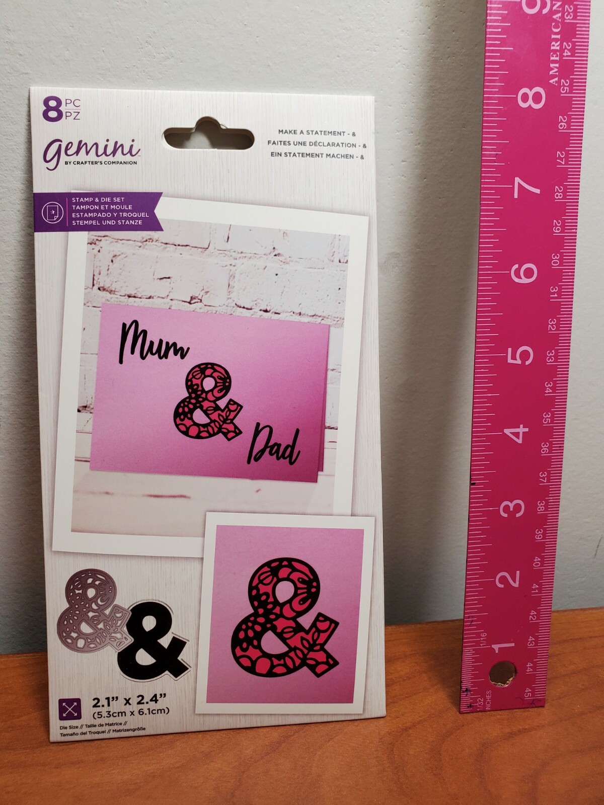 CSD1 Crafters Companion Make a Statement stamp and die set & new