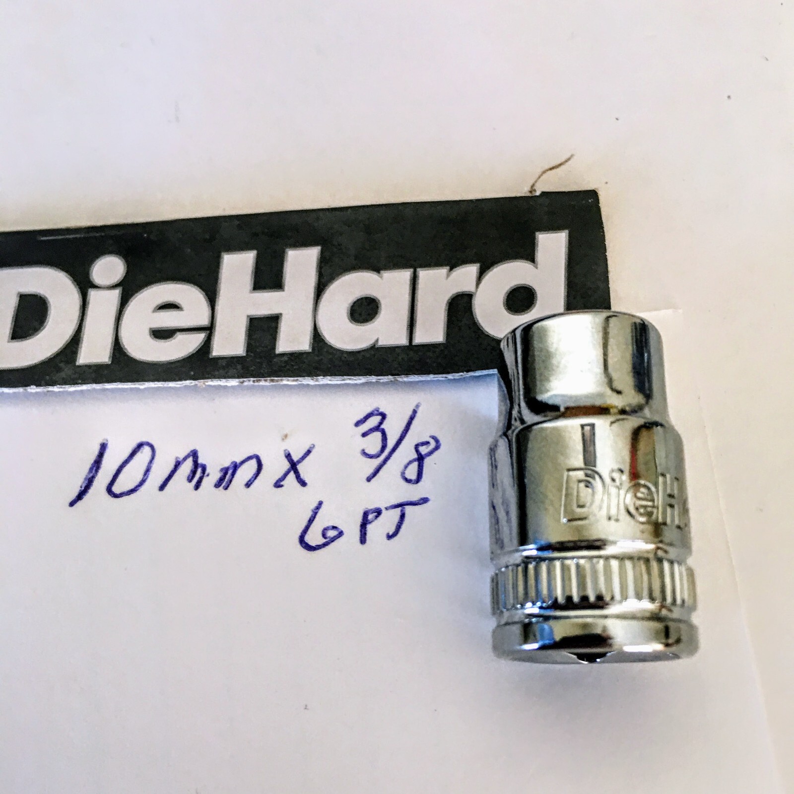 DIEHARD  10 mm  x 3/8" DR   Standard Socket - 6 Point - Free USA Shipping