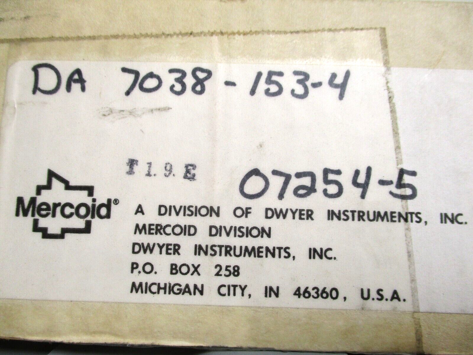 MERCOID TEMPERATURE SWITCH , DA-7038-153-4 , SURPLUS
