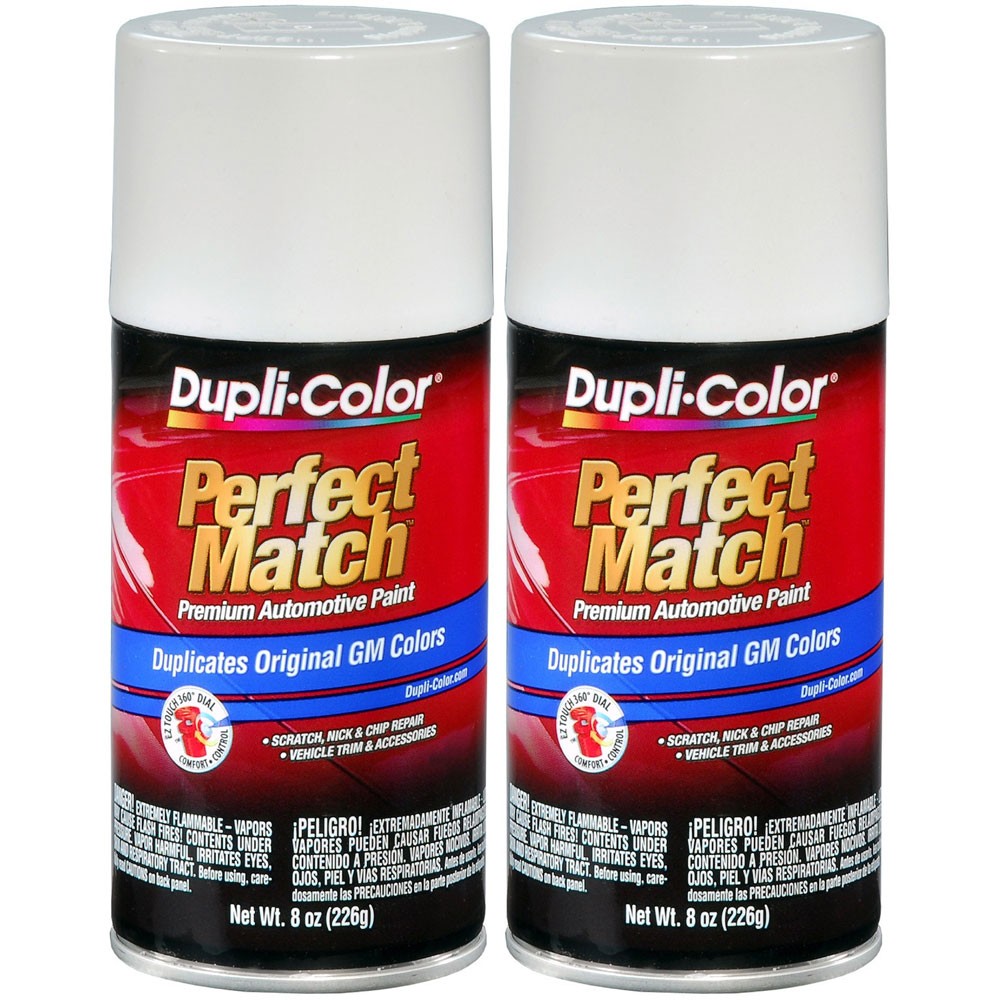 Duplicolor BGM0434 (2-Pack) Perfect Match Aerosol Paint GM WA8624, Olympic White