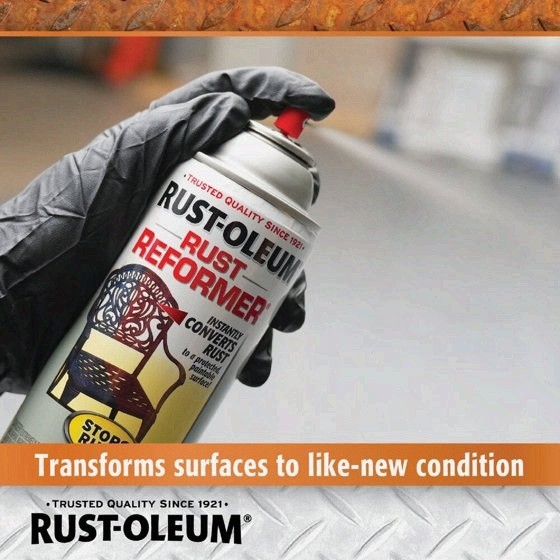 6 PACK Rust-Oleum Stops Rust, Rust Reformer Flat Spray Paint- 215215, 10.25 oz