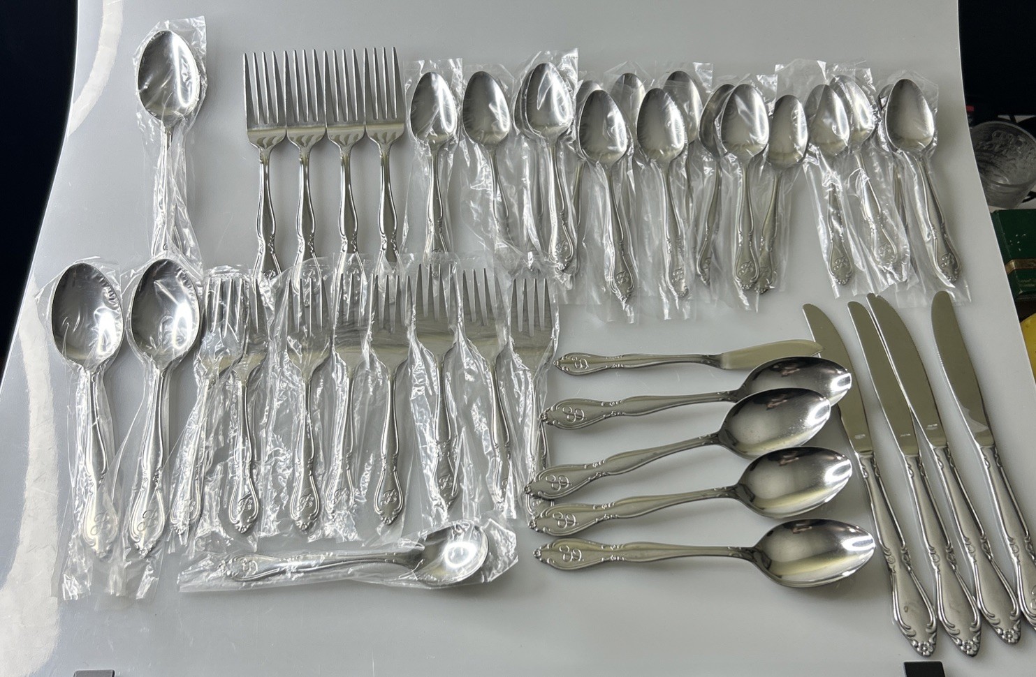 40 Piece Lot Of CustomCraft Utensils Engraved