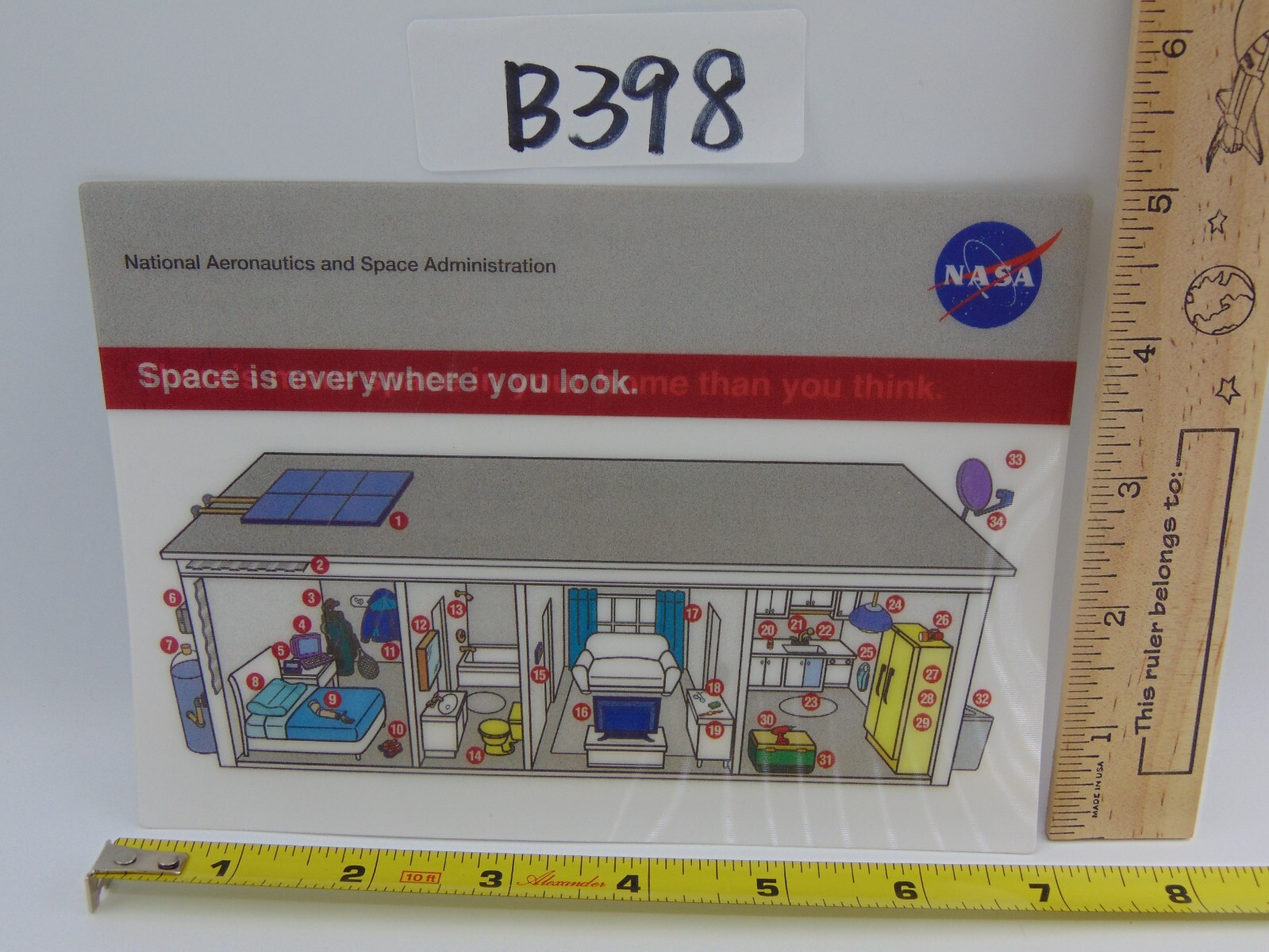 Nasa National Aeronautics & Space Administration For Home Advertising Card