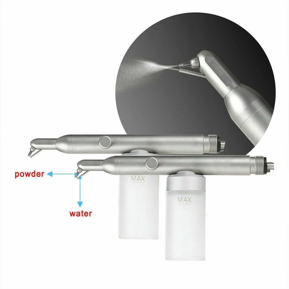 Dental Aluminium Oxide Sandblaster 2-in-1 Aluminum Micro Sandblasting Unit 4Hole