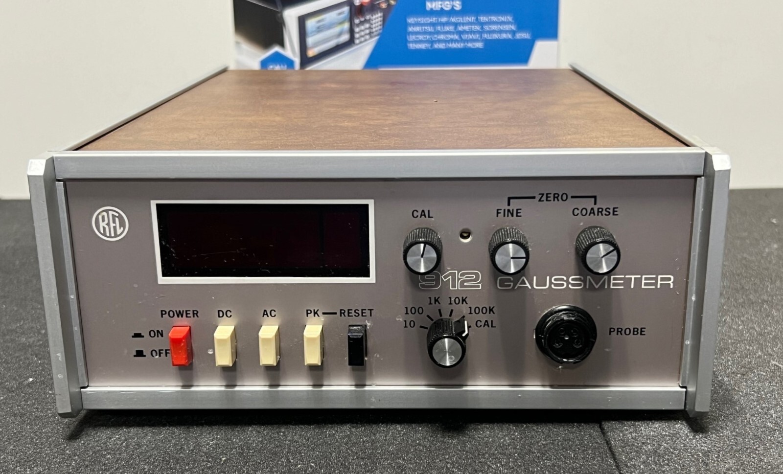 RFL Industries 912 GaussMeter / Magnetometer... Unit Only, NO Probe Included