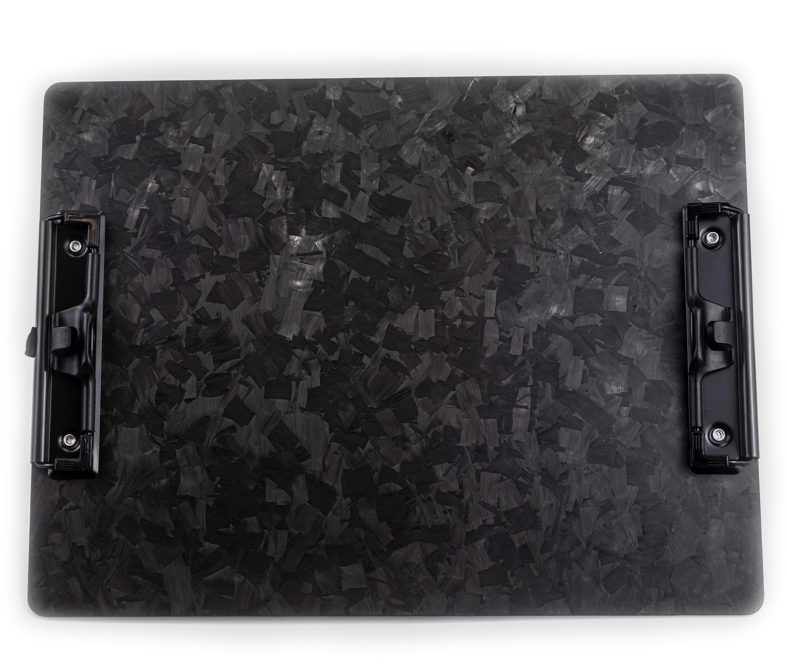 Carbon Fiber 2-Clip Clipboard with Pen Holder,Black Vertical or Landscape Out...
