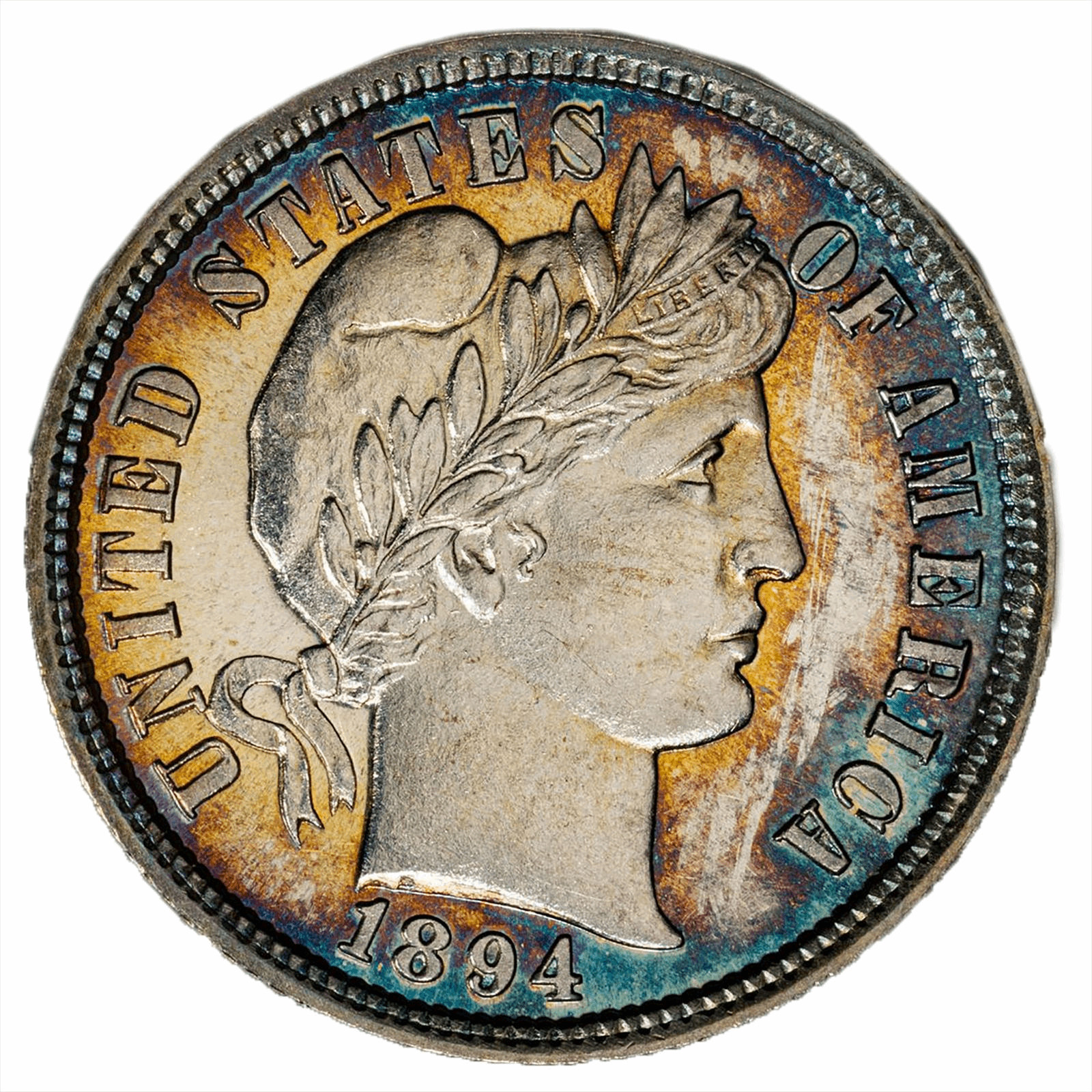 1894 Barber Dime 10C PCGS PR 64 CAC