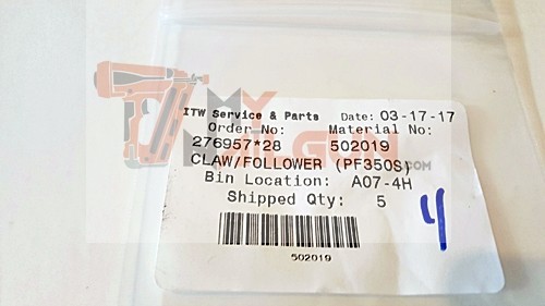 New Paslode CLAW/FOLLOWER (PF350S) - Part # 502019