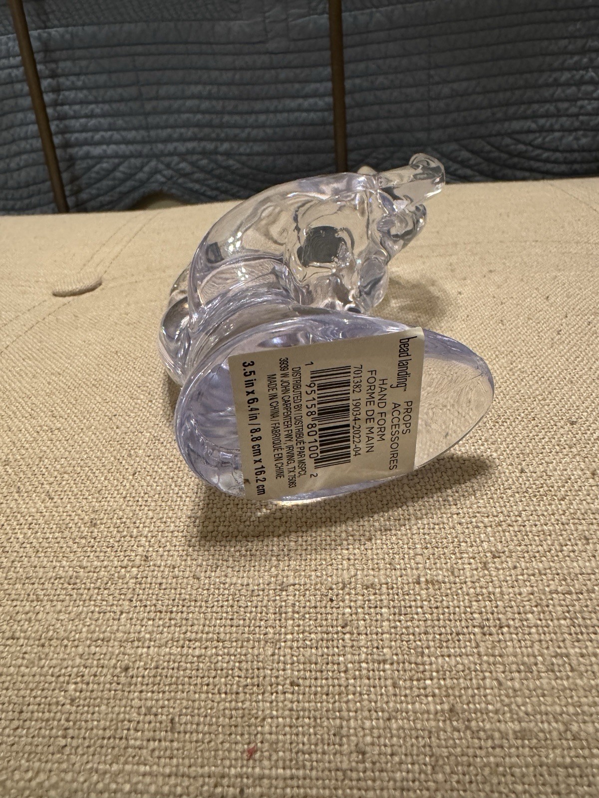 Clear Hand Form Display by Bead Landing New