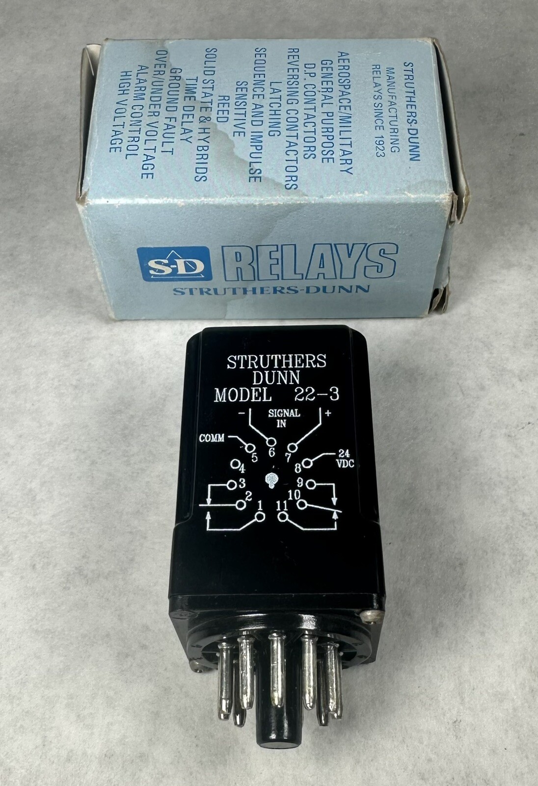 NEW S-D Relays / Struthers-Dunn 22-3 High Sensitivity Hybrid Relay