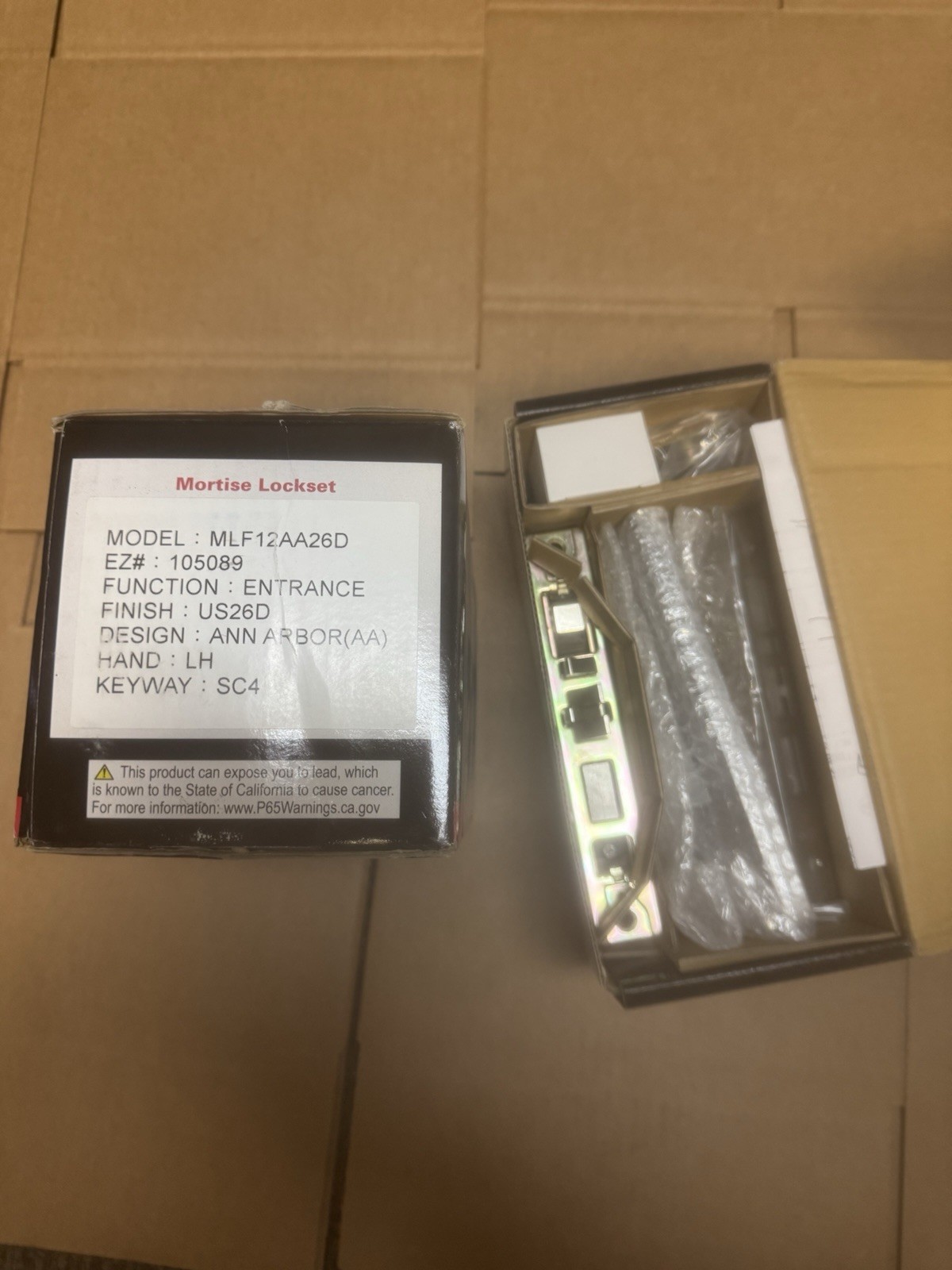 MLF12AA26D LSDA entrance escutcheon lever mortise lock with deadbolt & rocker.