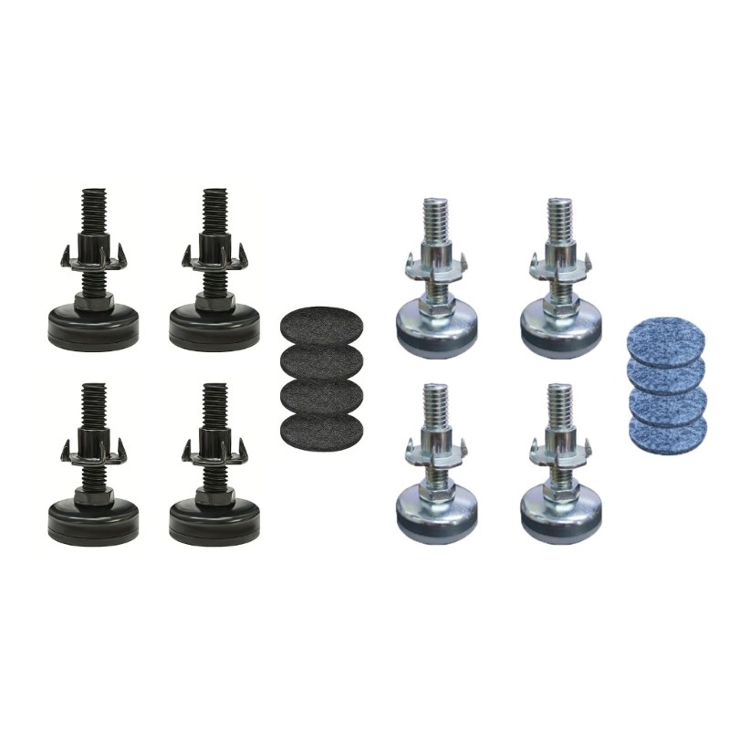 Pack Of 4 Metal Steel Leveling Stands For Furniture Slip Resistant Bottom