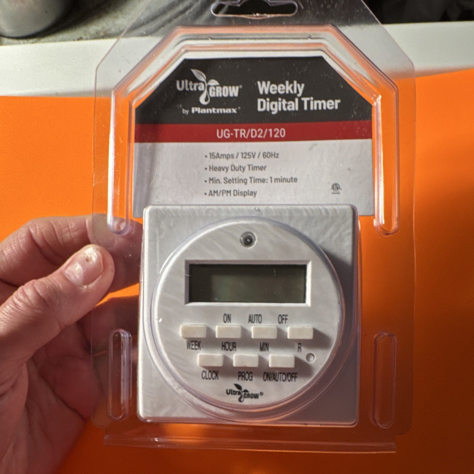 UltraGROW by Plantmax Digital Tap Timer UG-TR/D2/120 Heavy Duty Indoor AM/PM