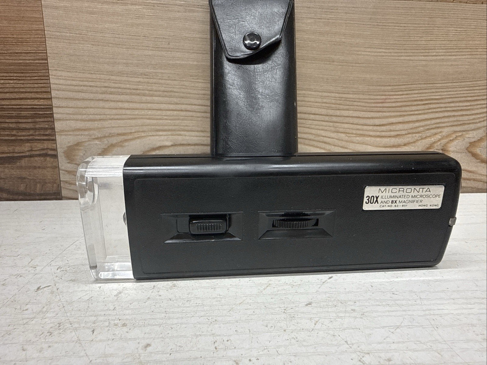 Micronta, 30X Illuminated Microscope, w/Black Vinyl Case, Tested