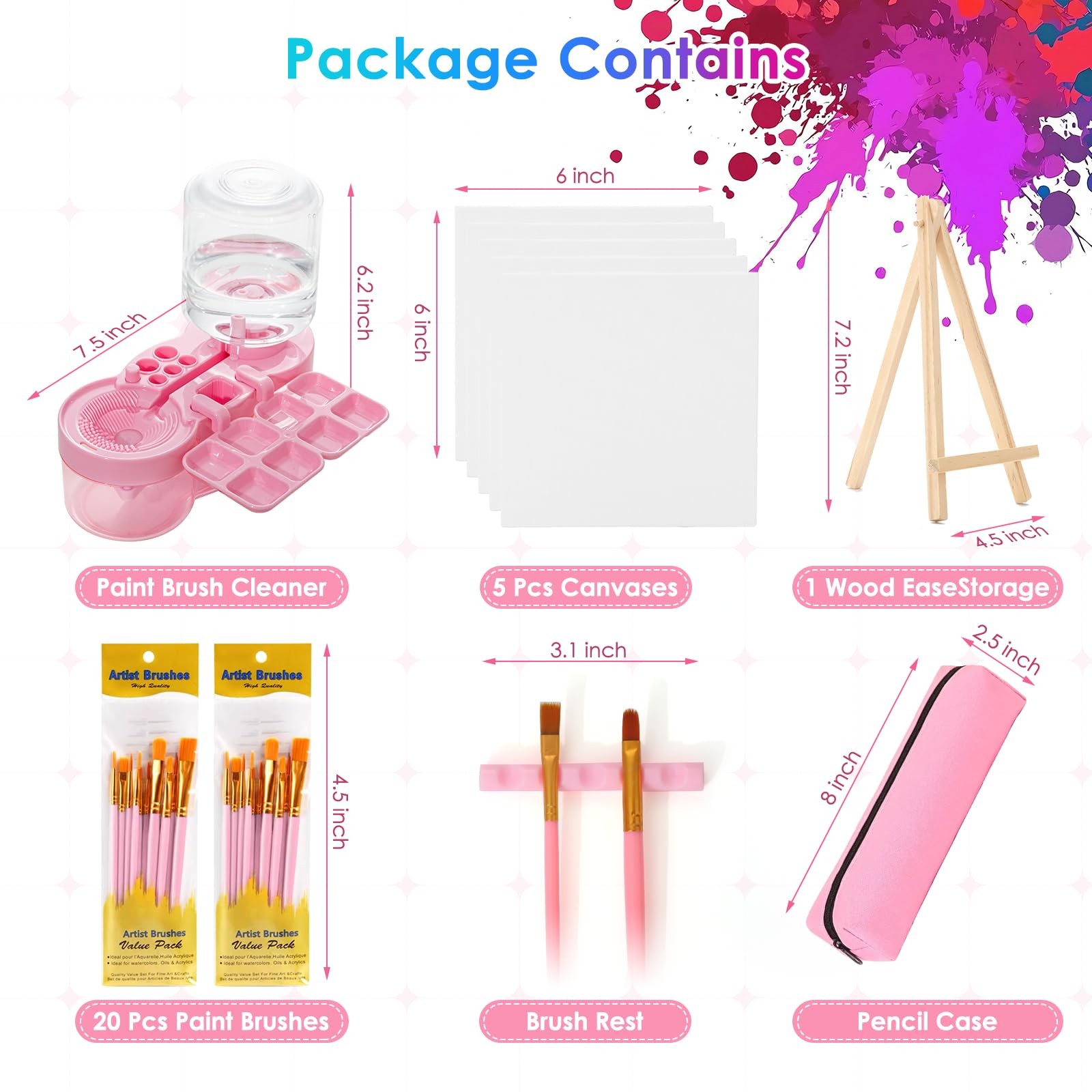 2026 Next-Gen Paint Brush Cleaner Tool [One-Press Cleaning & Leak-Proof] Comp...