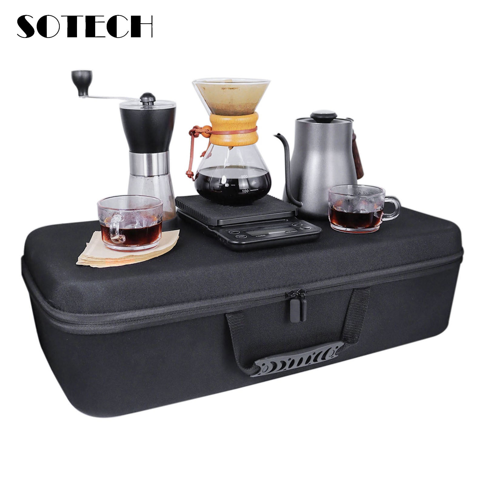 SOTECH Portable Pour Over Coffee Set – All-in-One Travel Kit