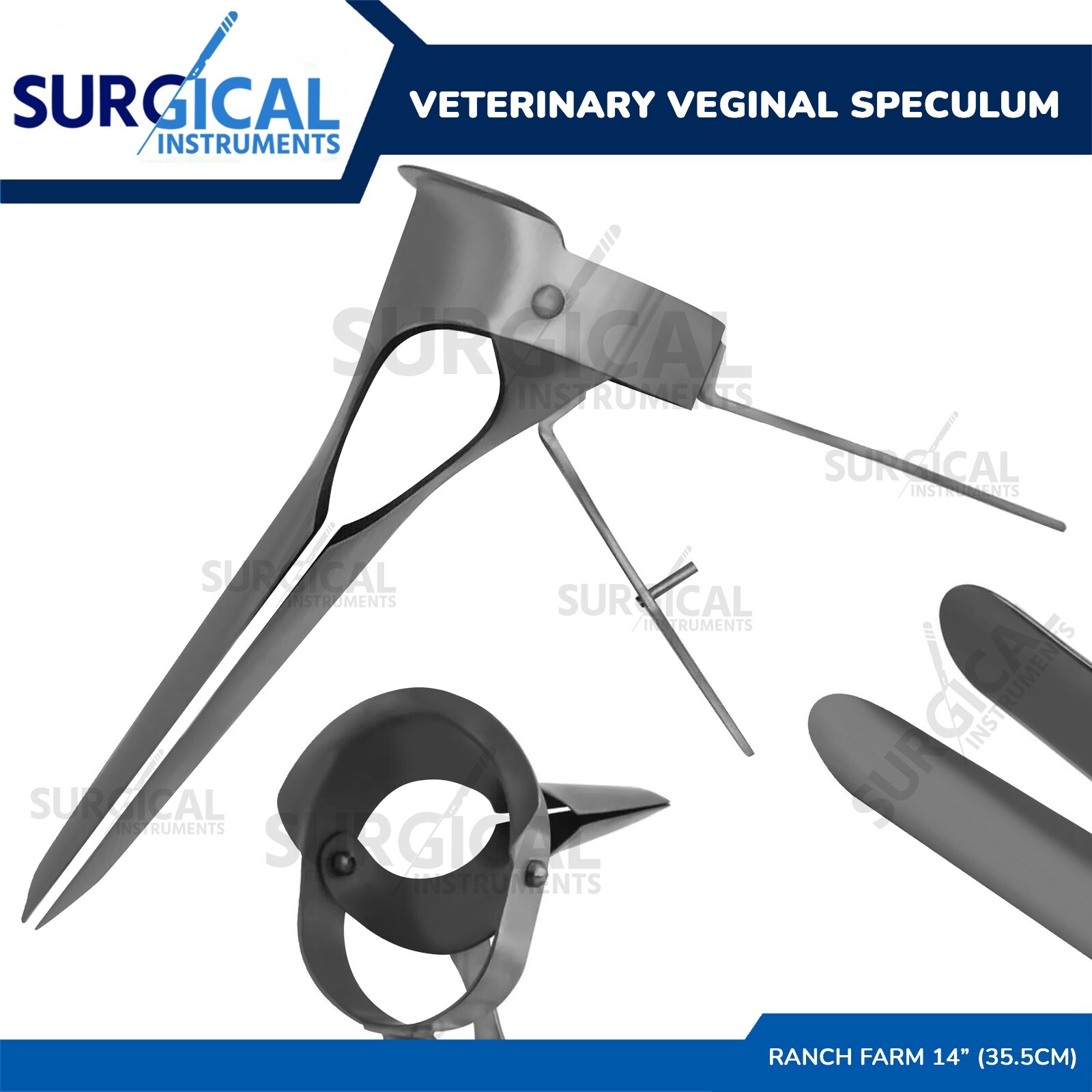 Veterinary Speculum Ranch 14" (35.5cm) Farm Equine Instruments German Grade
