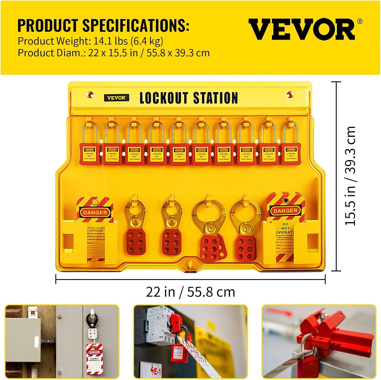 58 PCS Lockout Safety Devices for Industrial Electrical Work and Maintenance