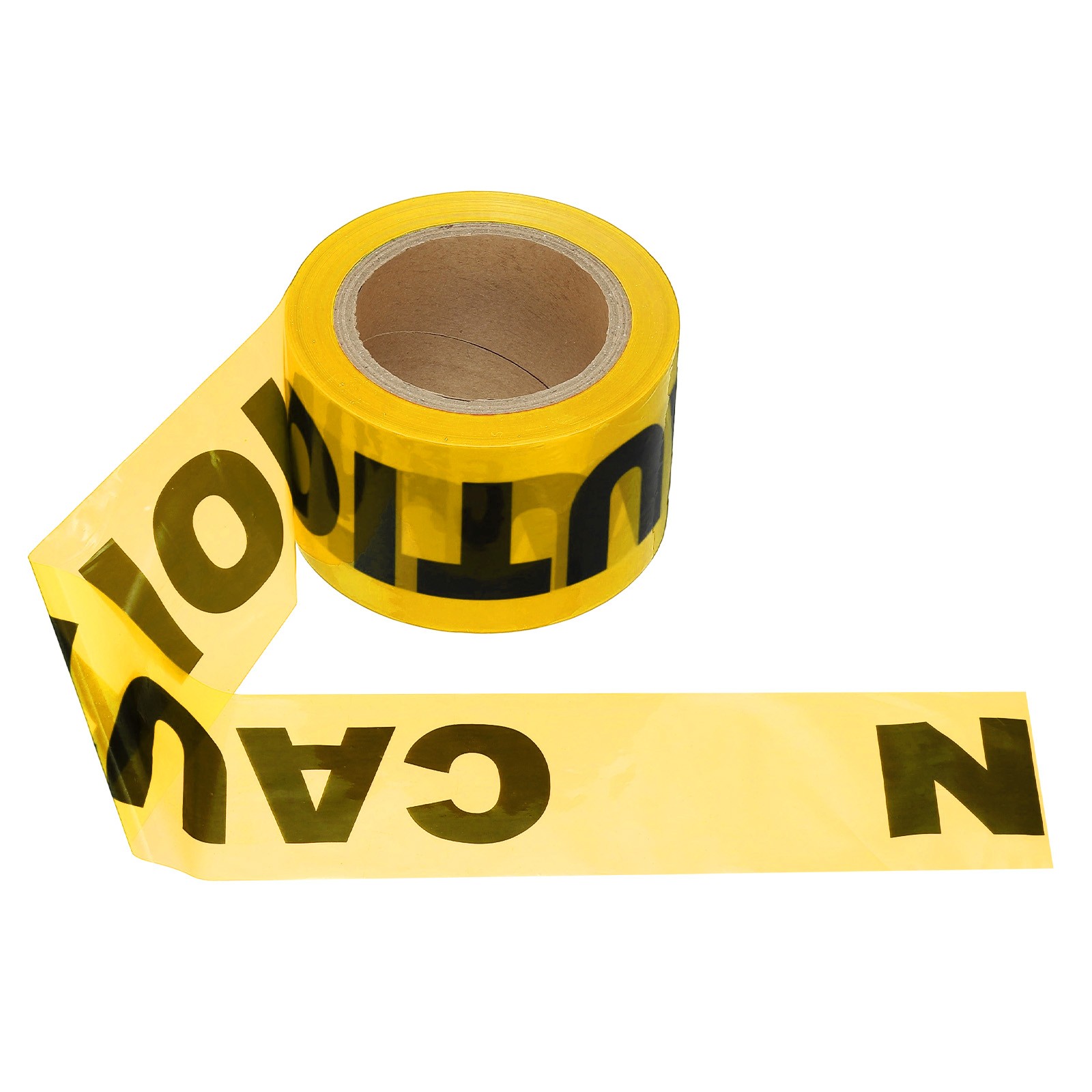 328ft x 3" Warning Tape, 1 Pcs PE Marking Roll Safety Tape Yellow (CAUTION)