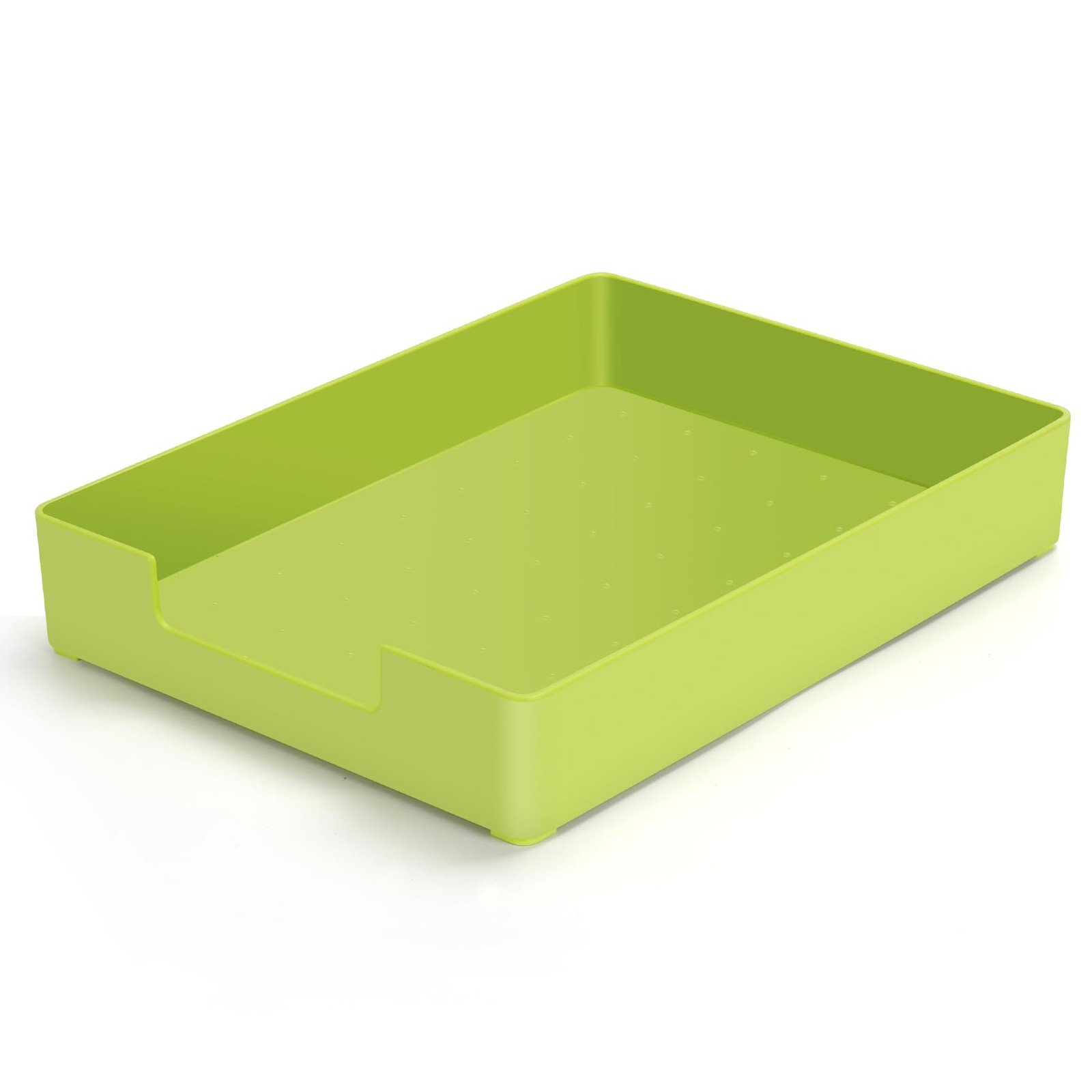 LetterSize Tray Desk Paper Sturdy Plastic SingleTier File Organizer Green