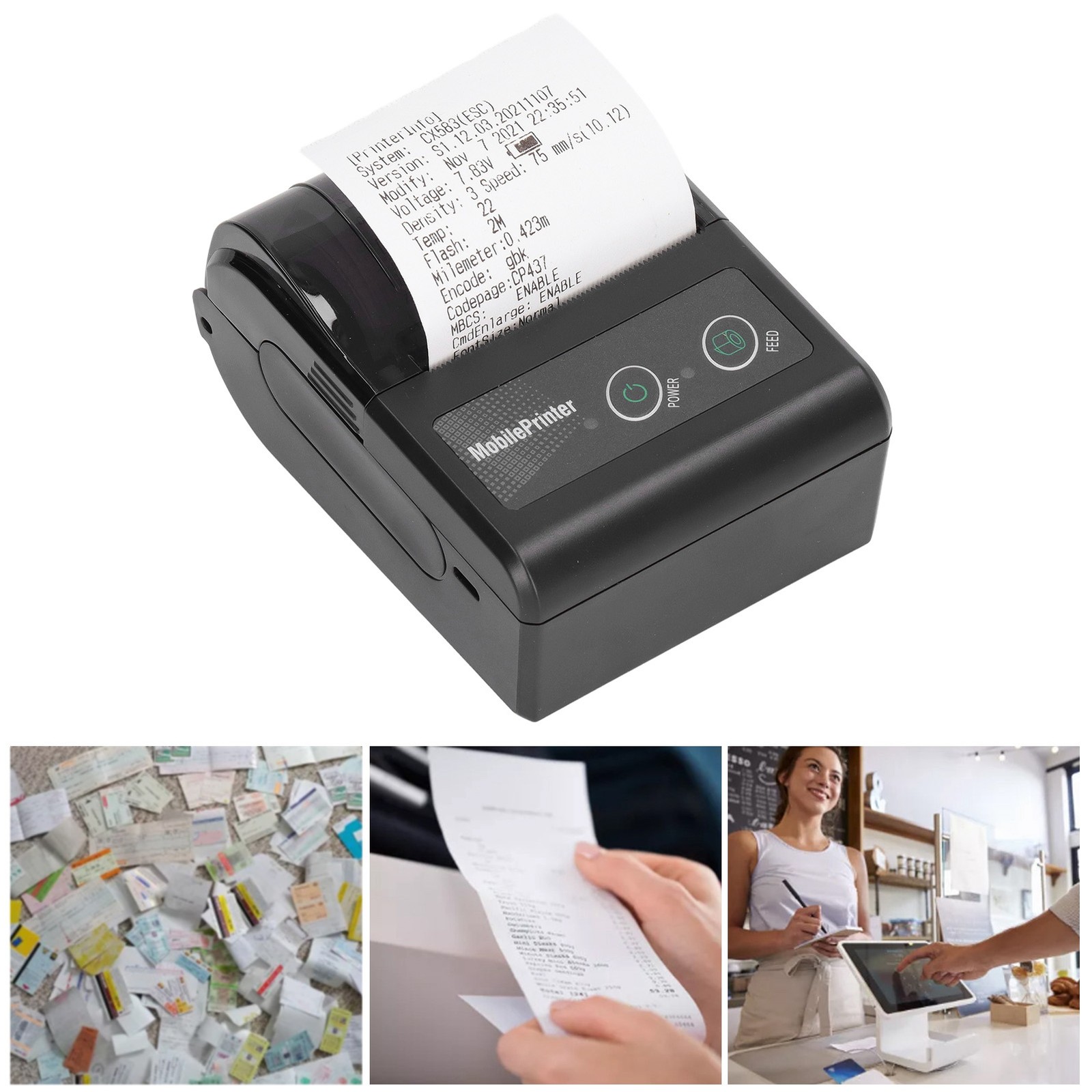 Portable Bluetooth Receipt Printer For Outdoor Working Environment Excellent