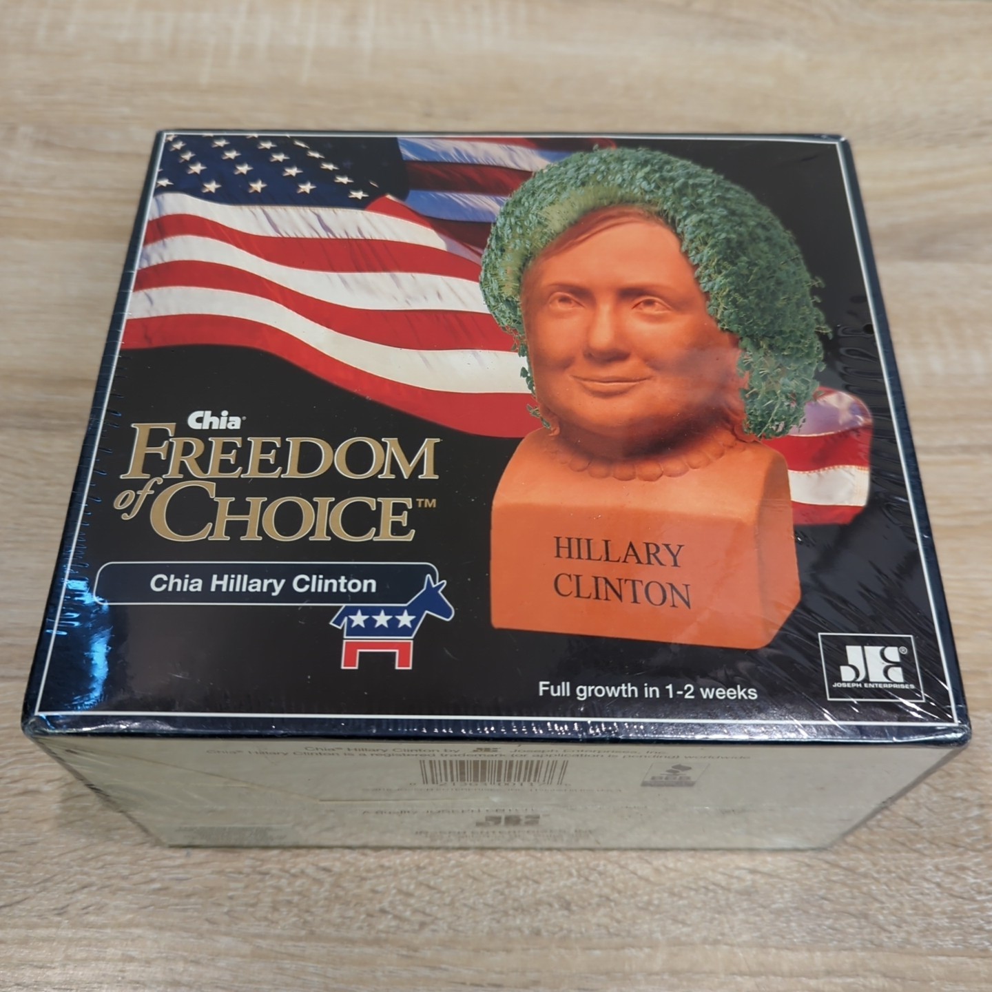 Hillary Clinton Freedom Of Choice Chia Pet Planter New & Sealed 2016