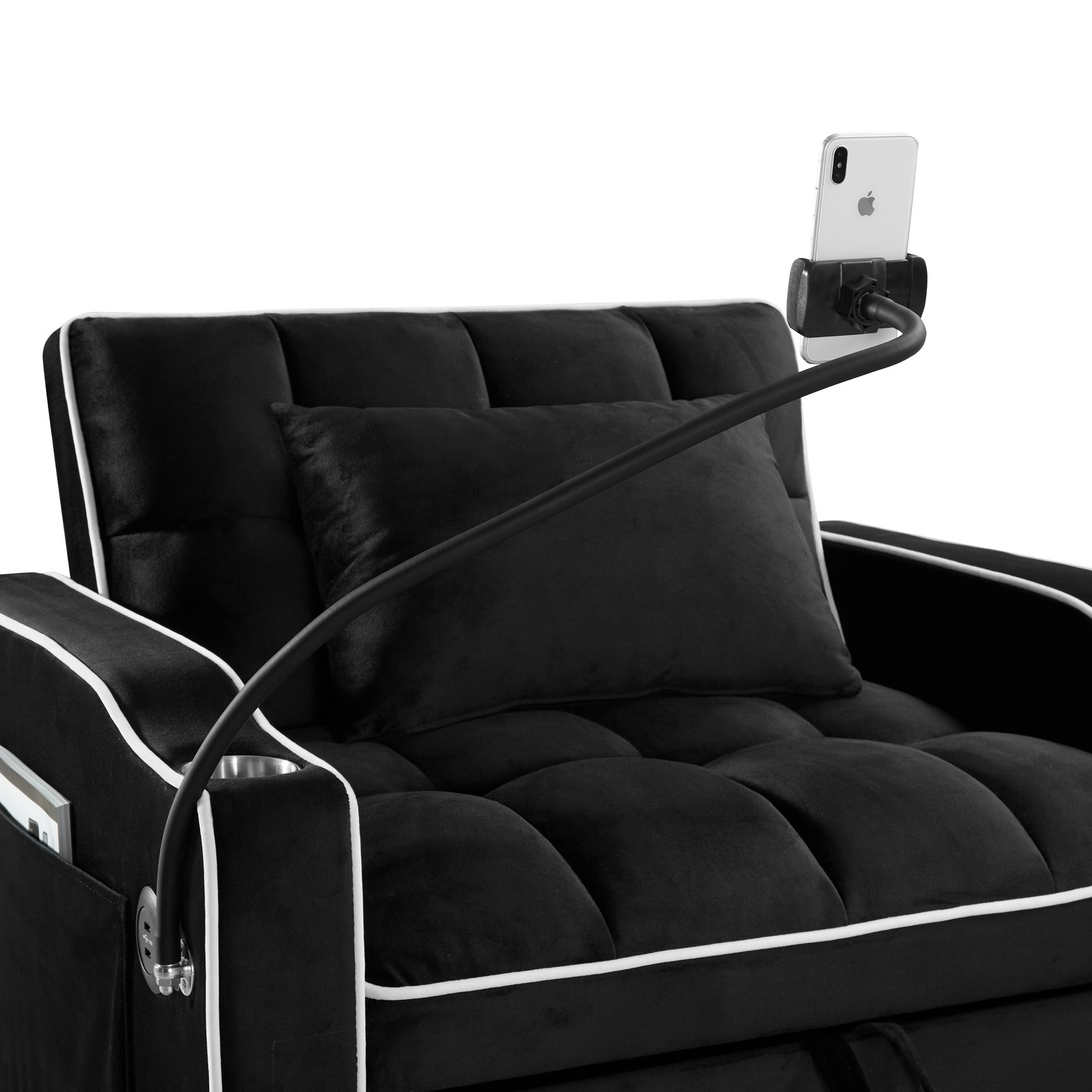 Convertible Sleeper Chair Sofa Bed Adjustable Pull Out Sleeper Chair Bed Multi-P