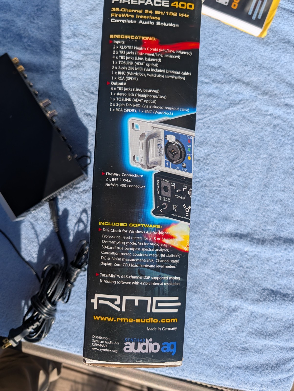 RME Fireface 400 36-ch, Hi Res Firewire Interface - Excellent Condition; Extras