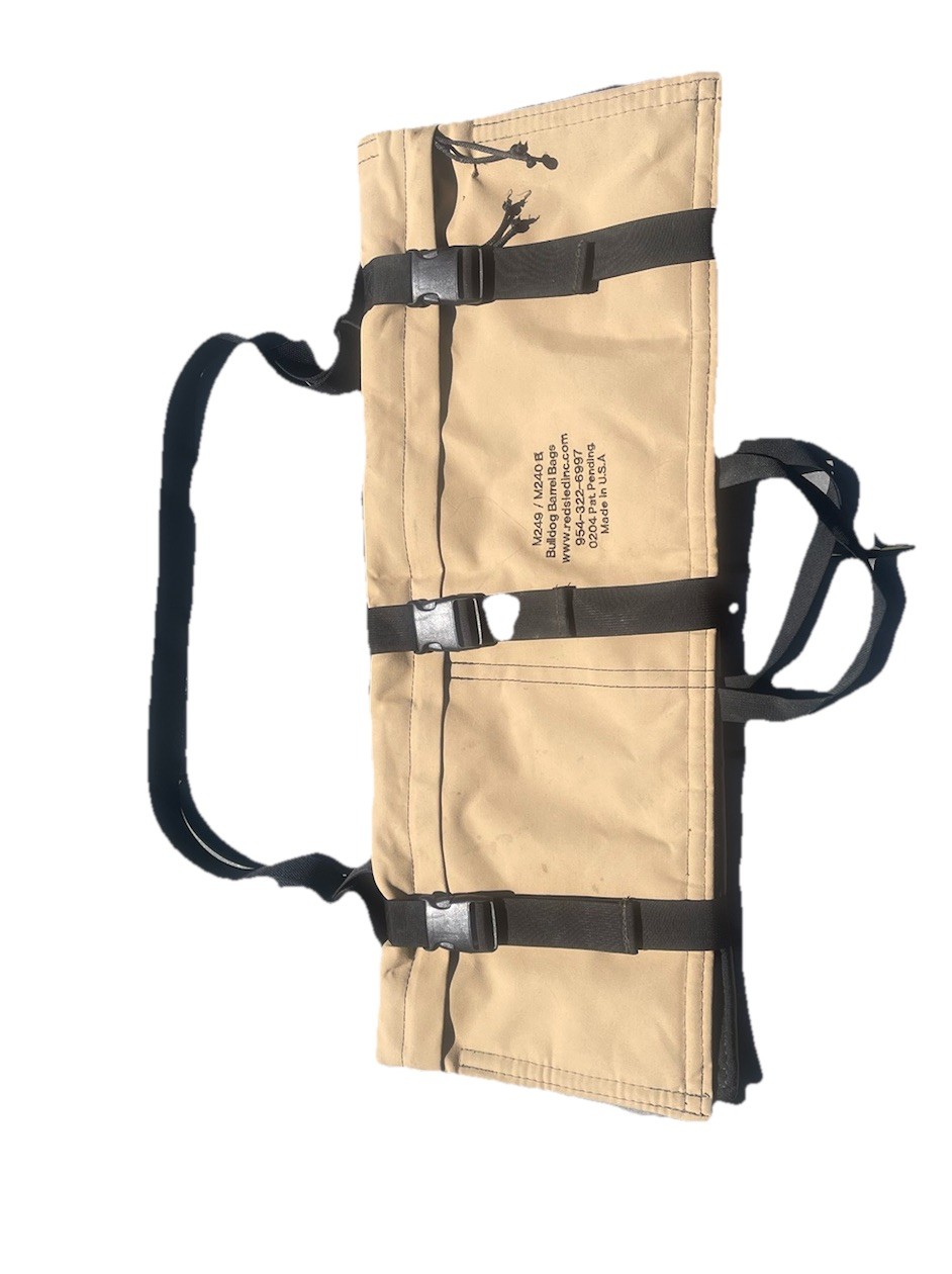 US Army Bulldog M249/M240 Spare Barrel Bag Coyote Tan Brown Khaki