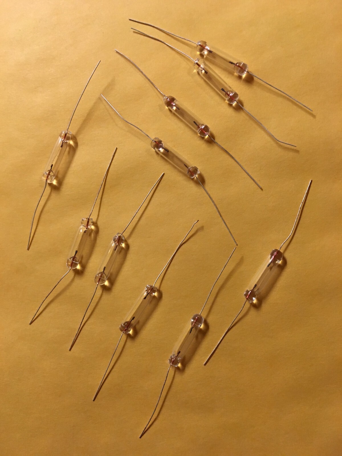 (10) 8v-55mA / 8V .055A Vu Meter AXIAL WIRE INCANDESCENT LAMPS/Meter Realistic