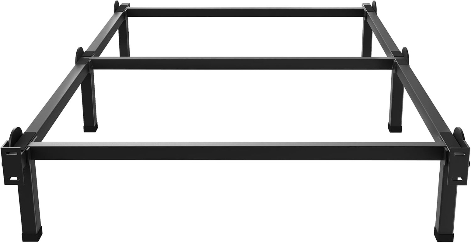 Metal Bed Frame, 6-Leg Bed Base for Box Spring, Twin XL, 8 Inch | Basic Bed Base