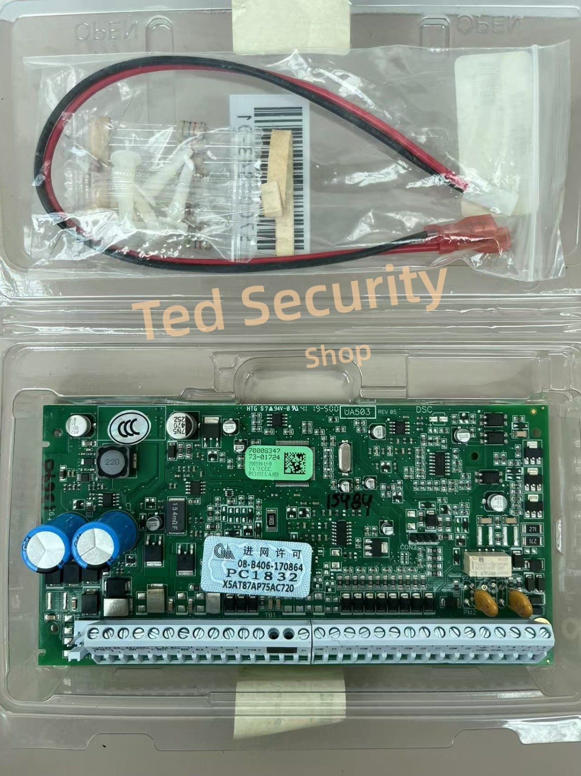 DSC PC1832 PowerSeries 8-32 Zone Alarm System Motherboard PC1832PCB Board Only