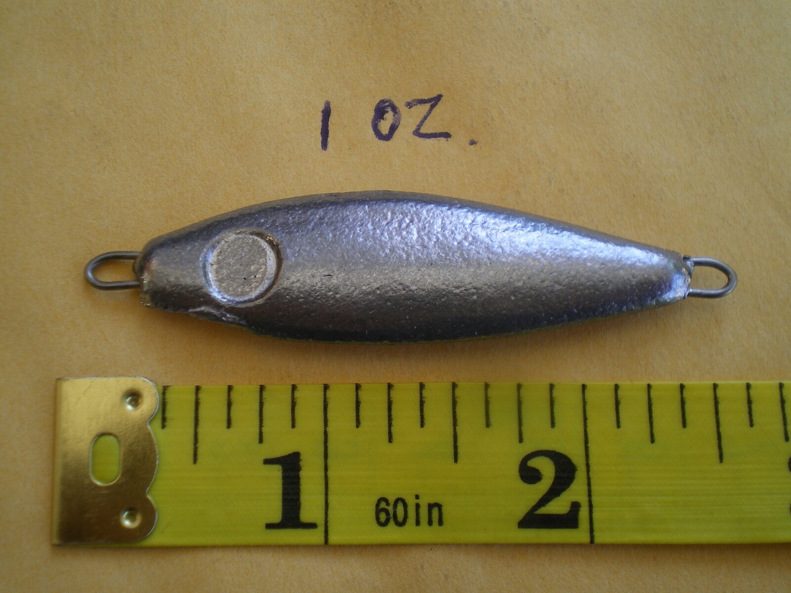 60 PCS SHAD LEAD SPOON FISHING JIGS 1-1/2,1,3/4 OZ W/STAINLESS S. WIRE EYE/20 EA