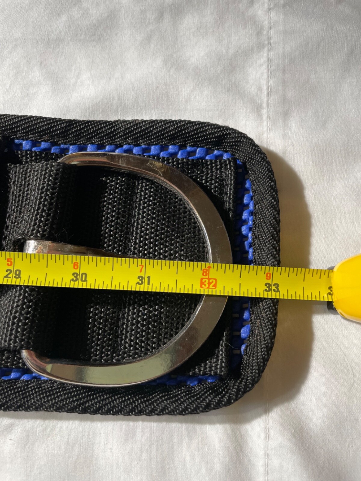 32” Formay blue waffle weave western cinch