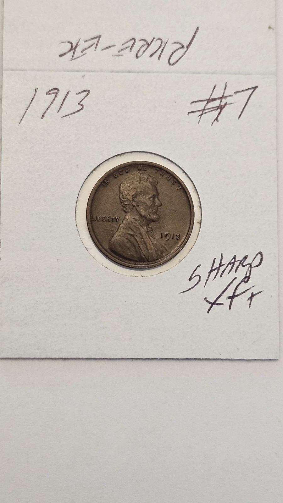 wheat penny 1913 NICE XF+ DETAILS 1913-P SEMI-KEY DATE LOT #7 GREAT WHEAT EARS