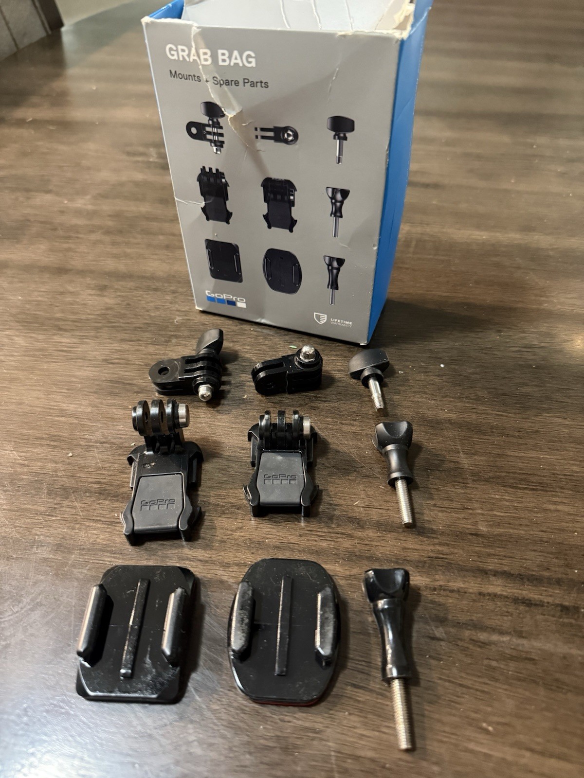 GoPro Grab Bag Mounts & Spare Parts for GoPro Hero, Black, Accessory Bundle
