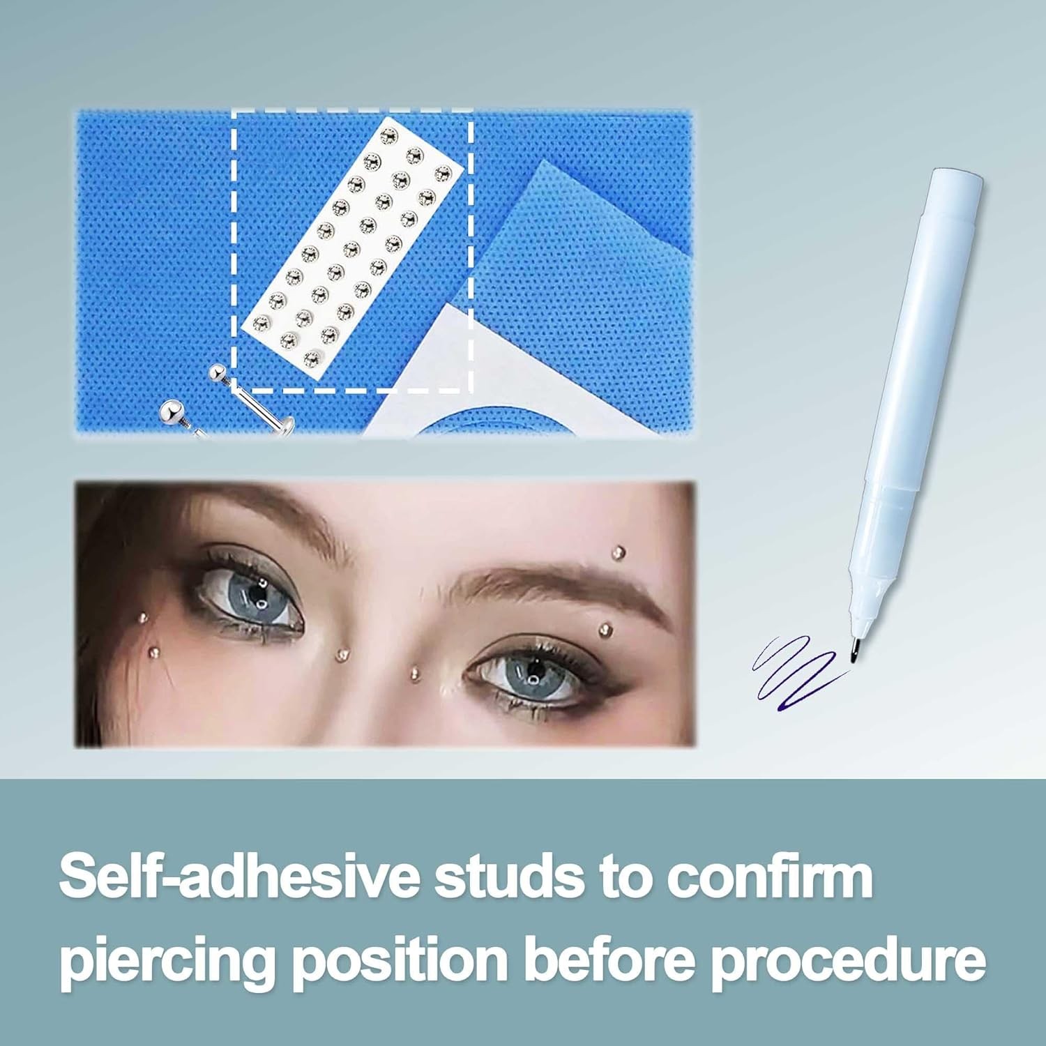 UAN Titanium Jewelry Sterile Piercing Kit - Body (16G)