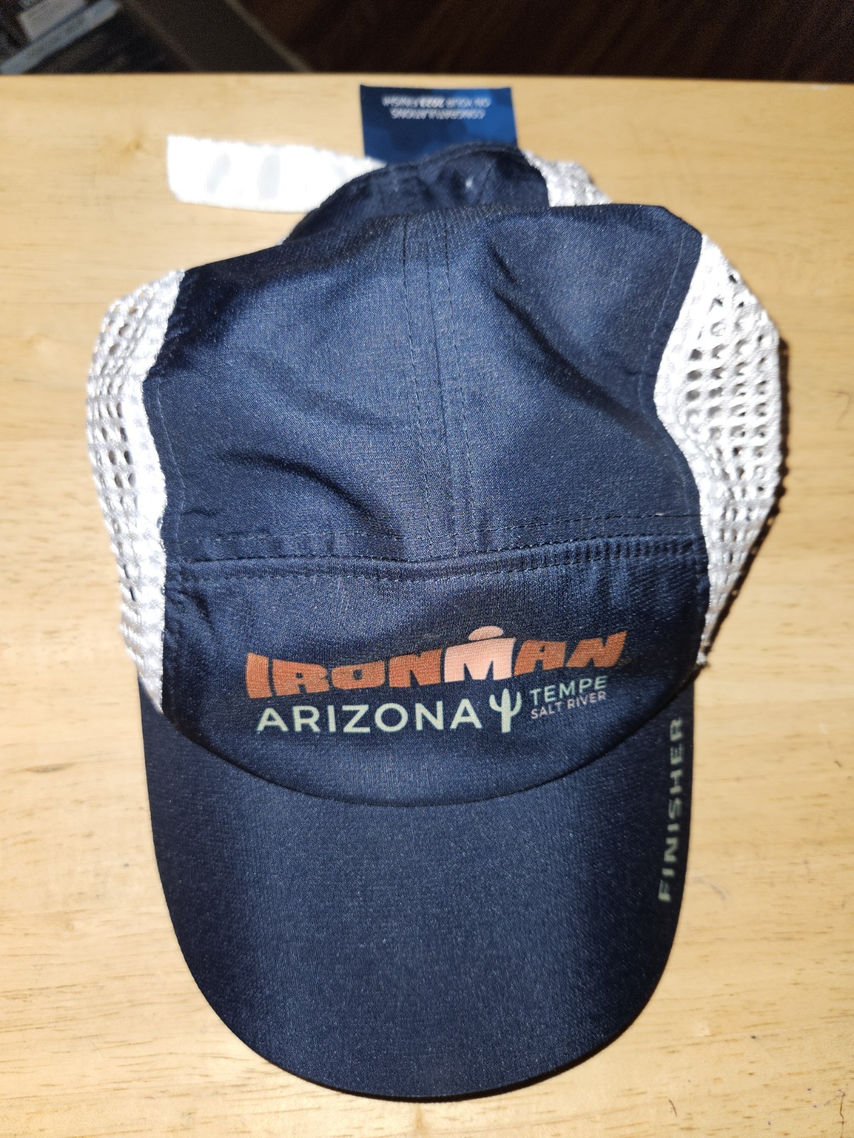 NWT Boco Gear Hat Tempe Ironman Race Lightweight Breathable Strapback Finisher
